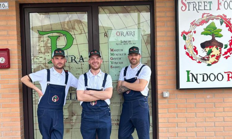 Uno street food indoor nel cuore di Macerata, il 24 maggio inaugura la "Pura Follia" di tre fratelli