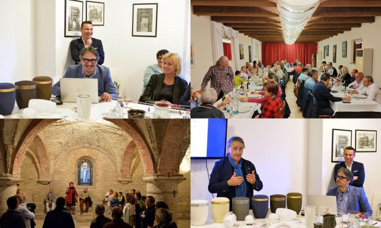 All'Abbadia di Fiastra  la Vezzani S.p.a. incontra i suoi clienti: fra trasformazione e innovazione