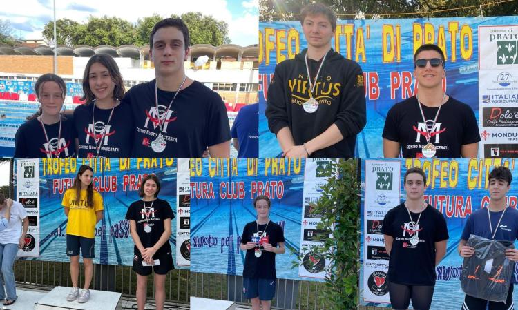 Centro Nuoto Macerata sugli scudi, cinque podi al Meeting nazionale di Prato Centro Nuoto Macerata sugli scudi, cinque podi al Meeting nazionale di Prato
