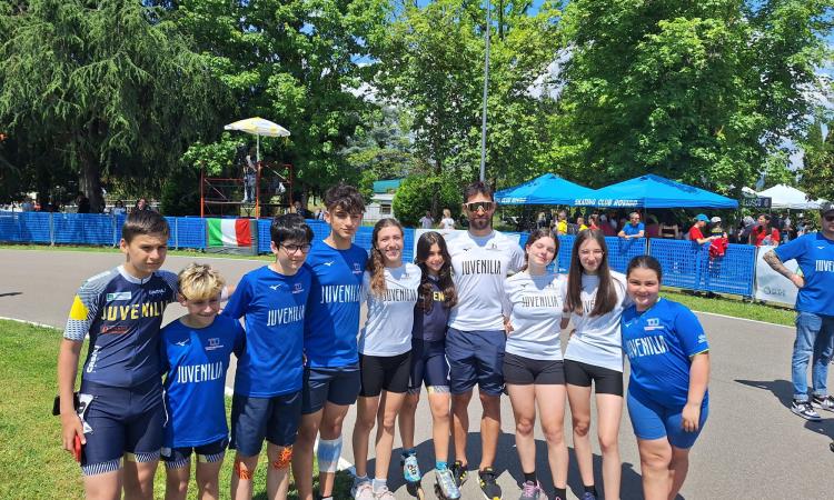 Pollenza, pattinaggio corsa su strada: grandi risultati per la Polisportiva Juvenilia ai Campionati italiani
