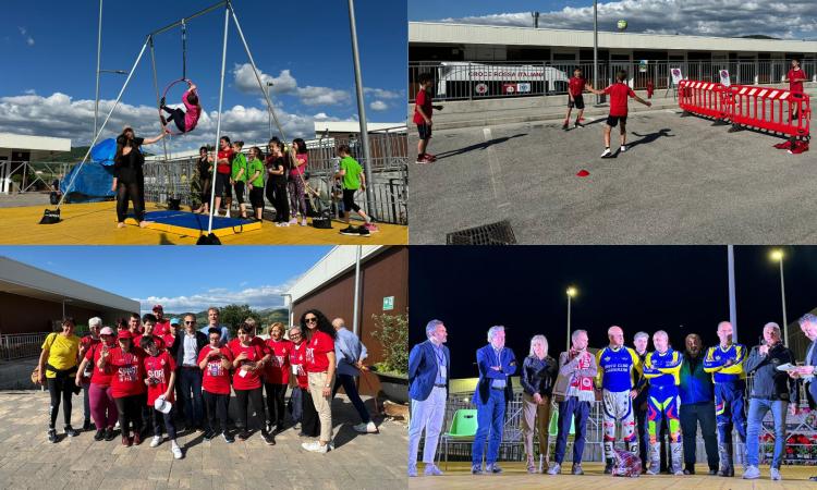 Camerino, grande successo per la "Festa dello Sport": i bambini si scatenano in piazza Camerino, grande successo per la "Festa dello Sport": i bambini si scatenano in piazza