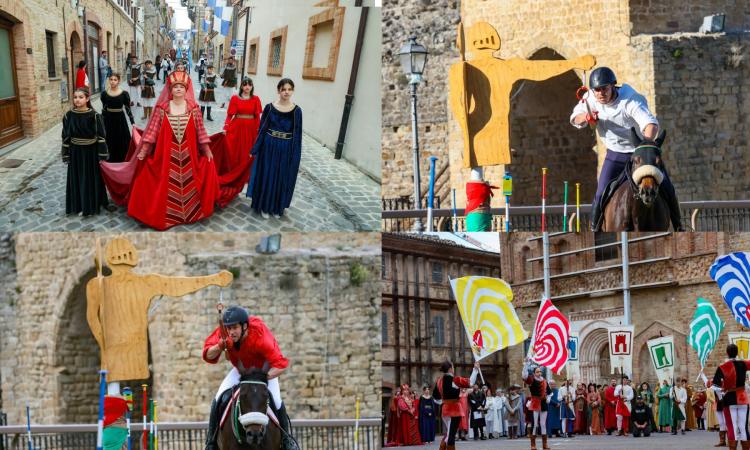 Palio di San Ginesio 2024, il rione Porta Offuna vince la Giostra dell'anello per la prima volta