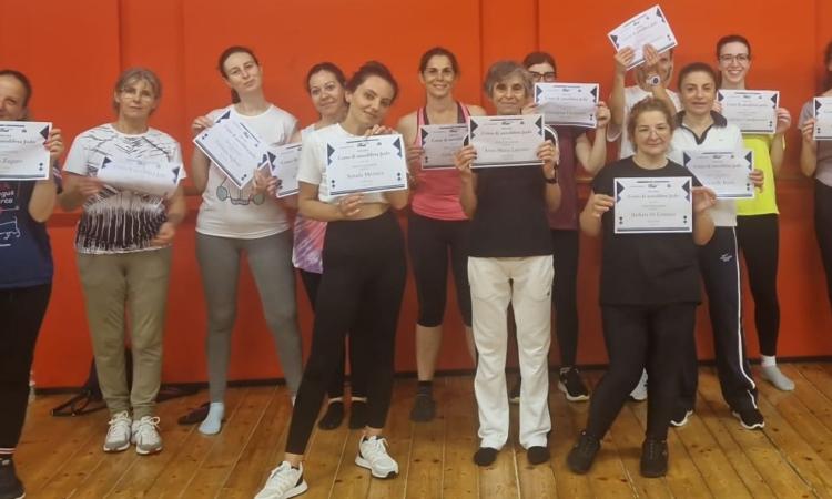 Ascoli, conclusione del corso di autodifesa per donne con il judo