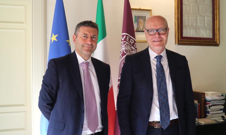 Unimc, visita del questore Patruno al rettore McCourt: "Rafforziamo la collaborazione"