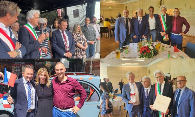 Macerata, una delegazione capeggiata dal sindaco Parcaroli in visita in Germania per la Burgerfest Macerata, una delegazione capeggiata dal sindaco Parcaroli in visita in Germania per la Burgerfest