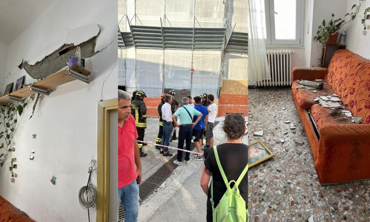 Macerata, tragedia sfiorata in via Severini: crolla una parete con una famiglia all'interno dell'appartamento (FOTO) Macerata, tragedia sfiorata in via Severini: crolla una parete con una famiglia all'interno dell'appartamento (FOTO)