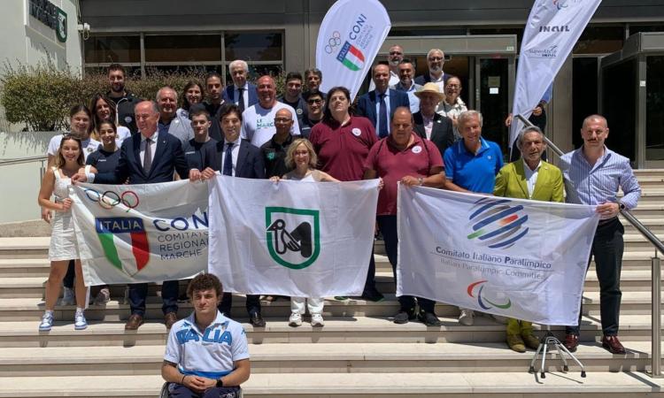 Parigi 2024: Acquaroli e il Coni salutano i 21 atleti marchigiani: "Siete il nostro orgoglio" Parigi 2024: Acquaroli e il Coni salutano i 21 atleti marchigiani: "Siete il nostro orgoglio"