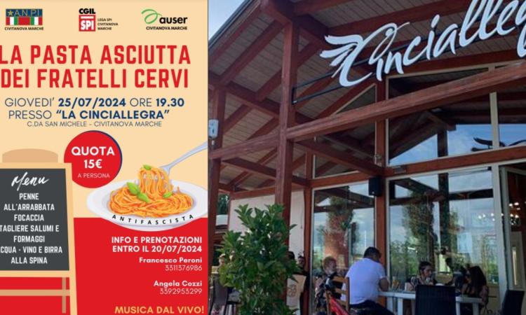 Per la prima volta a Civitanova arriva "La pastasciutta antifascista": oltre 200 prenotazioni Per la prima volta a Civitanova arriva "La pastasciutta antifascista": oltre 200 prenotazioni