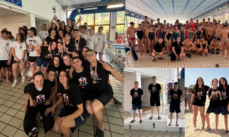 Centro Nuoto Macerata, un bagno d'oro ai campionati regionali Rescue: ben 14 i primi posti