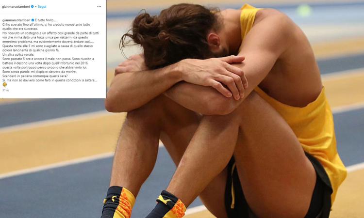 Un'altra colica Renale per Tamberi il giorno della finale: "Scenderò in pedana, ma in queste condizioni..." Un'altra colica Renale per Tamberi il giorno della finale: "Scenderò in pedana, ma in queste condizioni..."
