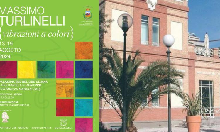 Civitanova, al lido Cluana la mostra di Massimo Turlinelli "Vibrazioni a colori"