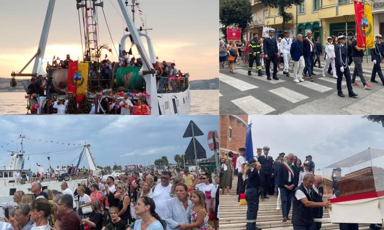 Civitanova, la pioggia non stoppa la processione in mare per San Marone: "Riscopriamo l'orgoglio della nostra storia"