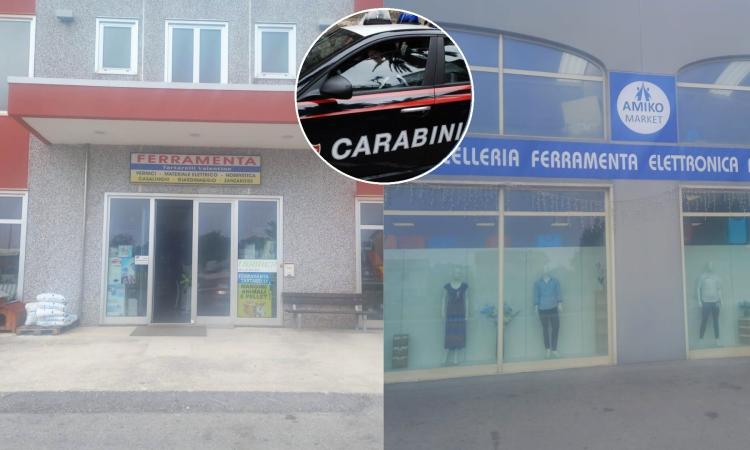 Treia, l'auto come ariete per sfondare la vetrina: ladri in azione a Chiesanuova