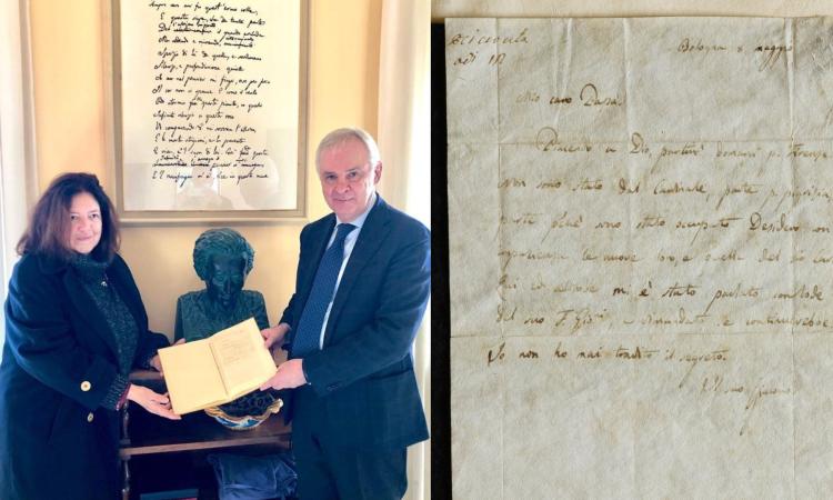 Recanati omaggia il centenario dalla nascita di Paolo Volponi con una lettera autografa di Leopardi Recanati omaggia il centenario dalla nascita di Paolo Volponi con una lettera autografa di Leopardi
