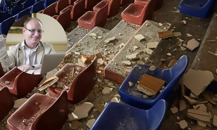 "Il Polisportivo cade a pezzi a causa delle mancate manutenzioni": è polemica sullo stadio di Civitanova