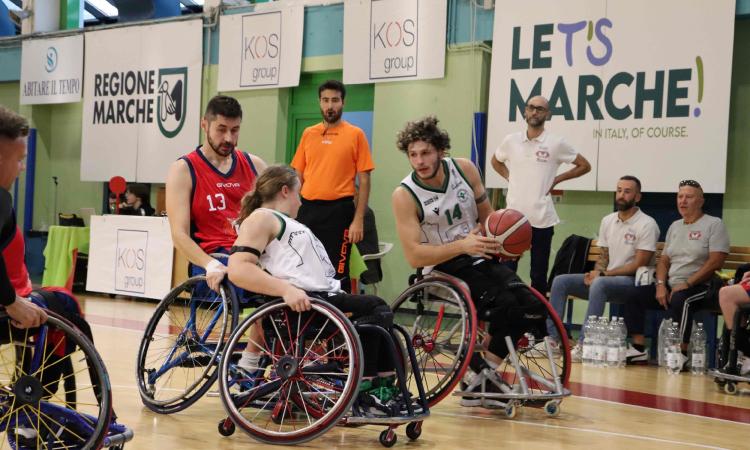 Basket in carrozzina, Serie A: Santo Stefano Porto Potenza Picena vince a Giulianova e resta capolista