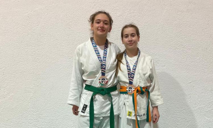 Macerata, le cussine Matilde Mercuri e Angelica Picciola conquistano l'argento nel judo