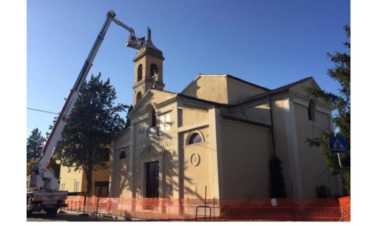 Passo di Treia, lavori di restauro della Chiesa di Sant'Ubaldo: cambia la viabilità lungo la statale 361