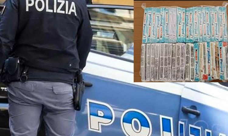 Macerata, droga confezionata come kinder Pingui: arrestato 28enne con oltre 13 kg di hashish e marijuana