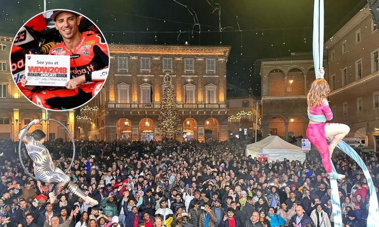 Macerata, per il Capodanno in piazza c'è una novità: Marco Melandri debutta come dj