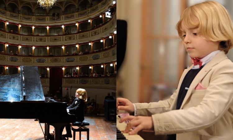 "Un piccolo Mozart" a Camerino: il recital di Alberto Cartuccia Cingolani all'Accademia della Musica "Un piccolo Mozart" a Camerino: il recital di Alberto Cartuccia Cingolani all'Accademia della Musica