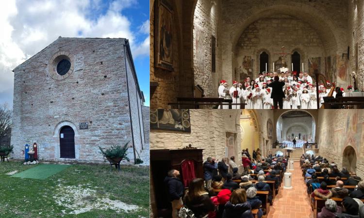 Sarnano, un successo il concerto dei Pueri Cantores all'abbazia di Piobbico