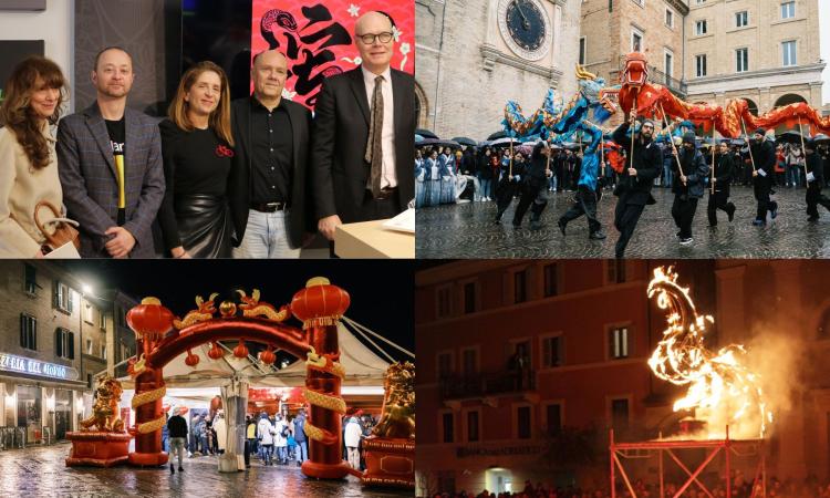 Capodanno Cinese a Macerata, dal corteo di draghi allo spettacolo di fuoco in piazza: gli eventi del 2025