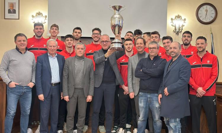 Civitanova, Ciarapica "alza" la Coppa Italia: i campioni della Lube festeggiati in Comune