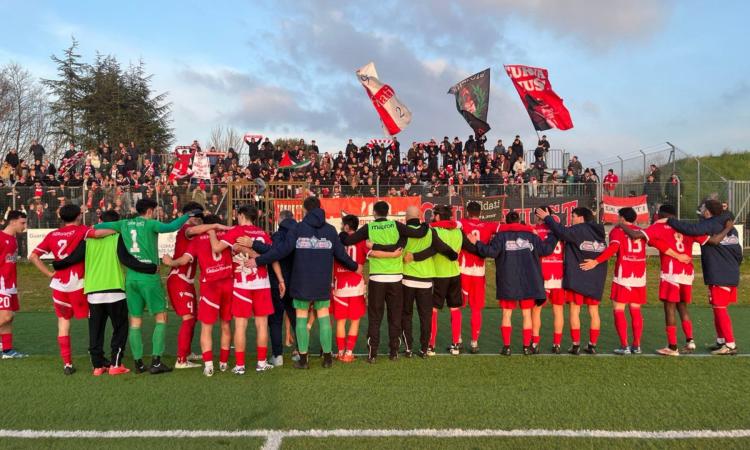 Eccellenza, Marras e Vrioni firmano la rimonta: la Maceratese batte 2-1 la Sangiustese