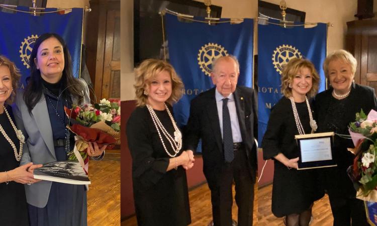 Il Rotary Club di Macerata celebra la Festa dei Mestieri: premiata Fiorella Ciamarra Girolami e nominato socio onorario Ugo Belles