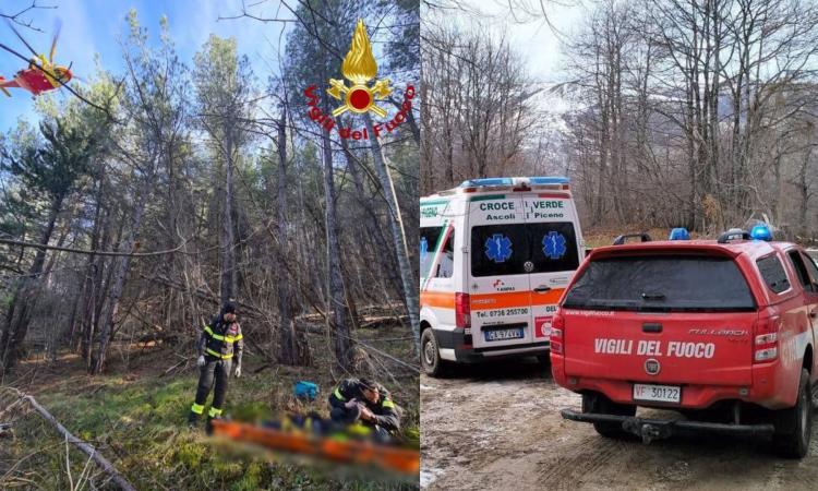 Biker ferito ed escursionista colto da malore: doppio intervento di soccorso nei boschi