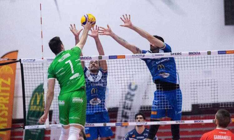 Volley, la Banca Macerata Fisiomed cade a Brescia: i lombardi vincono in 4 set Volley, la Banca Macerata Fisiomed cade a Brescia: i lombardi vincono in 4 set