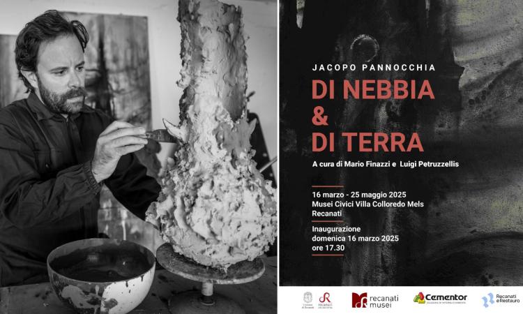 Recanati, 'Di nebbia e di terra': le opere di Jacopo Pannocchia in mostra a Villa Colloredo Mels