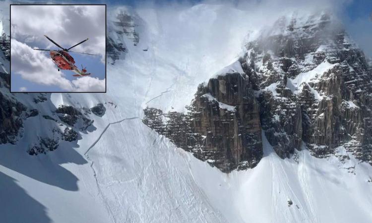 Due valanghe sul Monte Vettore: 8 escursionisti bloccati in un rifugio e recuperati in elicottero Due valanghe sul Monte Vettore: 8 escursionisti bloccati in un rifugio e recuperati in elicottero