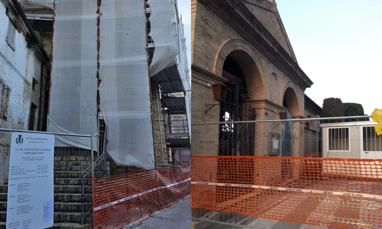 Corridonia, al via quattro cantieri per il ripristino post-sisma: lavori su edifici storici e spazi pubblici