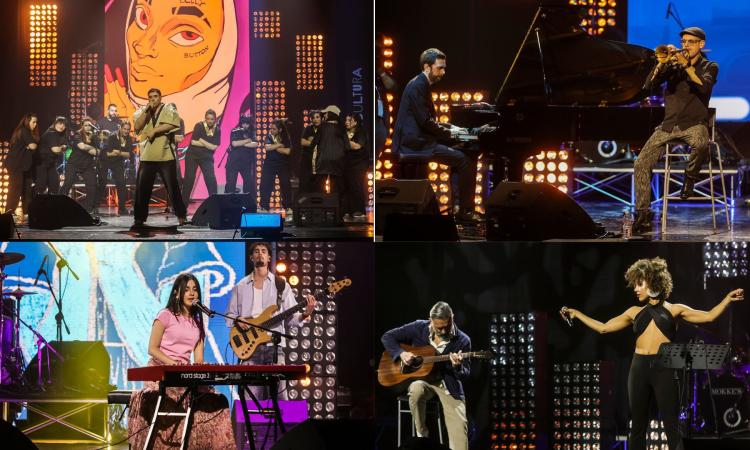 Musicultura, Fabrizio Bosso e Julian Oliver Mazzariello incantano il Persiani: i primi otto finalisti in concerto