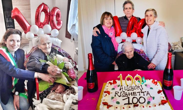 Serrapetrona, Enrica “Righetta” Marchetti compie 100 anni: un secolo di vita tra le colline di Caccamo