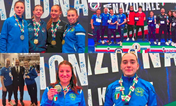 Dojo Kyu Shin Karate-Tarulli super alla Coppa Nazionale CSEN 2025: 32 medaglie e 7 titoli nazionali