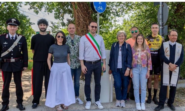 Inaugurato il secondo tratto della pista ciclabile: il centro di Montecassiano collegato a Fontanelle