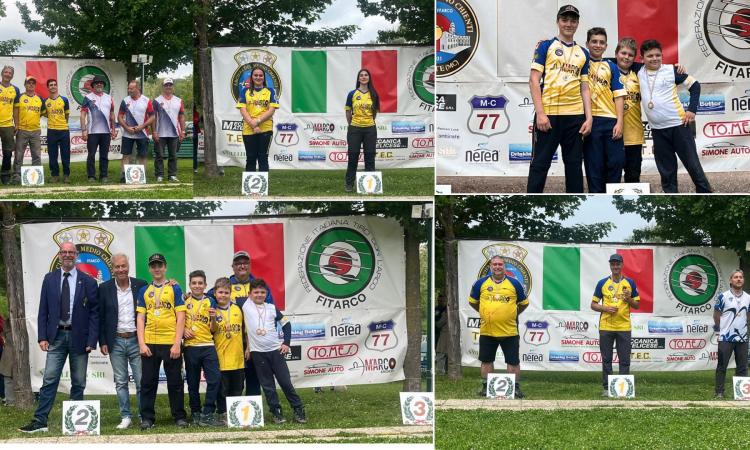Tiro con l’arco, trionfo degli Arcieri del Medio Chienti al campionato regionale e Memorial Palmieri