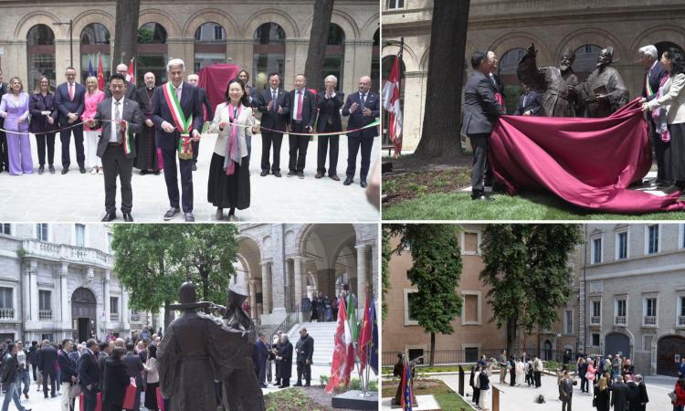 Inaugurato a Macerata largo Li Madou: omaggio a Padre Matteo Ricci e al dialogo Italia-Cina (VIDEO)