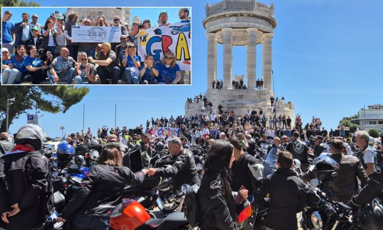 Da Petriolo ad Ancona, in moto per un sorriso: 18mila euro per i bambini del Salesi Da Petriolo ad Ancona, in moto per un sorriso: 18mila euro per i bambini del Salesi