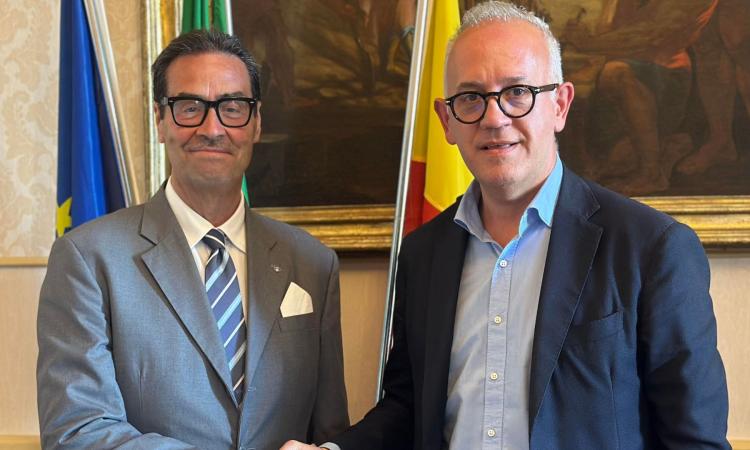 Il coordinatore della LND in visita a Civitanova: “Insieme per lo sport e l’inclusione”
