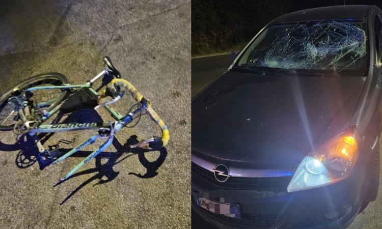 Macerata, ciclista investito alla Pieve: trasferito d'urgenza a Torrette Macerata, ciclista investito alla Pieve: trasferito d'urgenza a Torrette