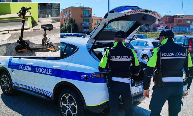 Civitanova, monopattino modificato come ciclomotore: 22enne sanzionato per oltre 6.000 euro
