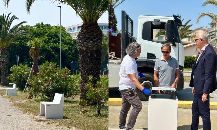 Civitanova si fa bella per l’estate: nuove panchine e cestini per una città più accogliente