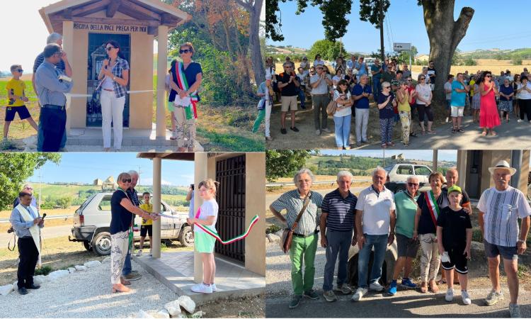 Montefano, "A Madonnetta" rinasce: la comunità celebra la nuova Figuretta delle Fratte Montefano, "A Madonnetta" rinasce: la comunità celebra la nuova Figuretta delle Fratte