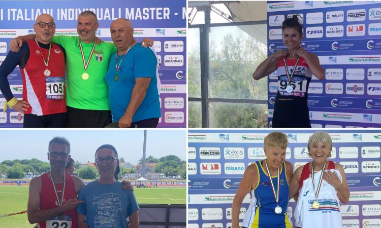 Sef Macerata protagonista ai Campionati Italiani Master: 11 podi e 3 ori a Misano Adriatico Sef Macerata protagonista ai Campionati Italiani Master: 11 podi e 3 ori a Misano Adriatico