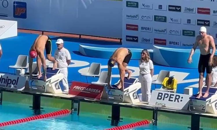 Il matelicese Filippo Pavoni agli Internazionali di nuoto a Roma