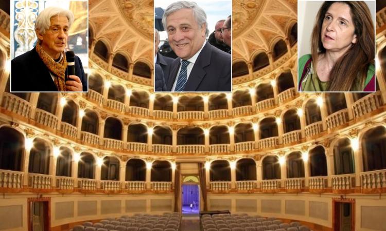 Tajani a Macerata, passerella per pochi intimi: il ministro premiato in teatro ma l'evento è top secret